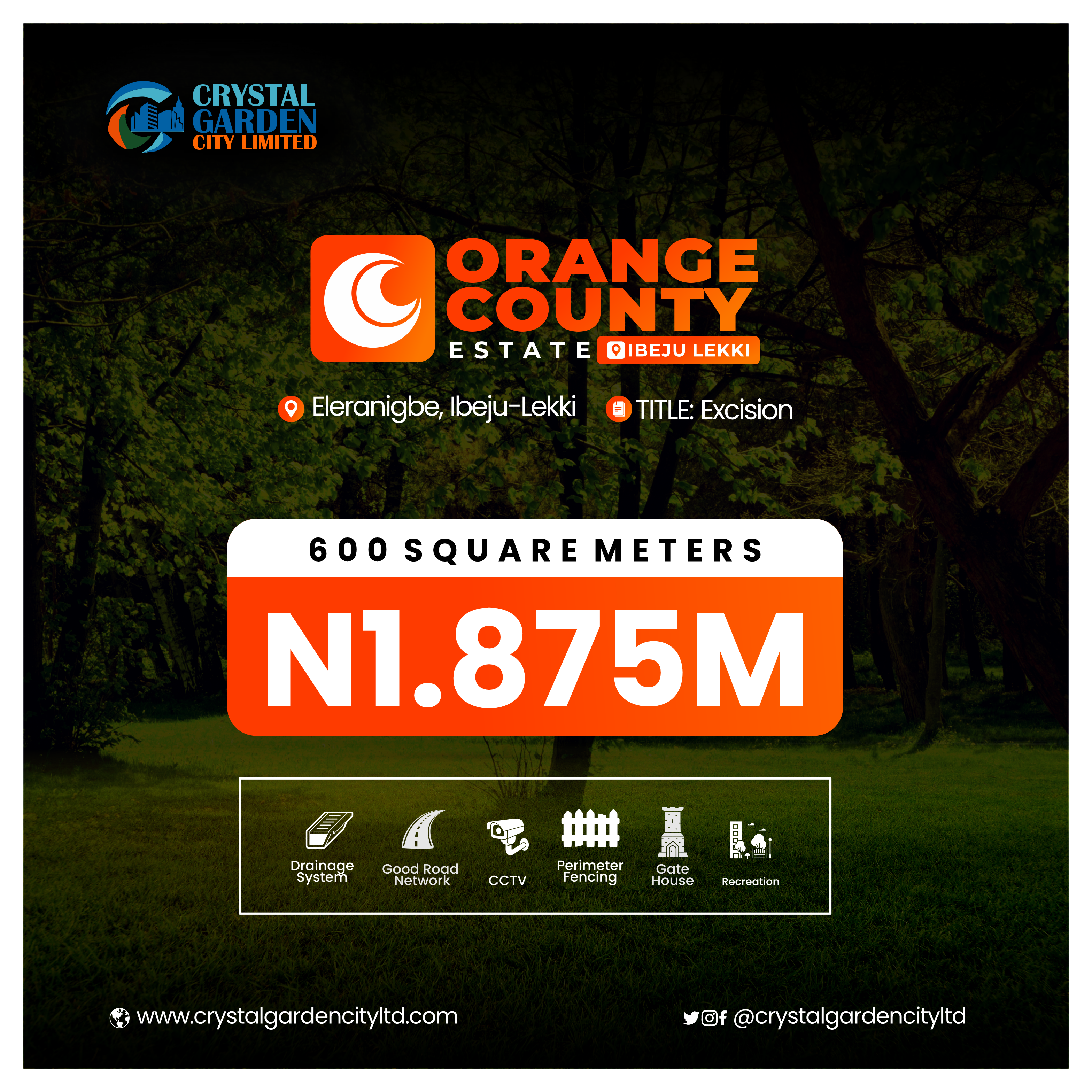 Land For Sale at Orange County Estate, Ibeju Lekki